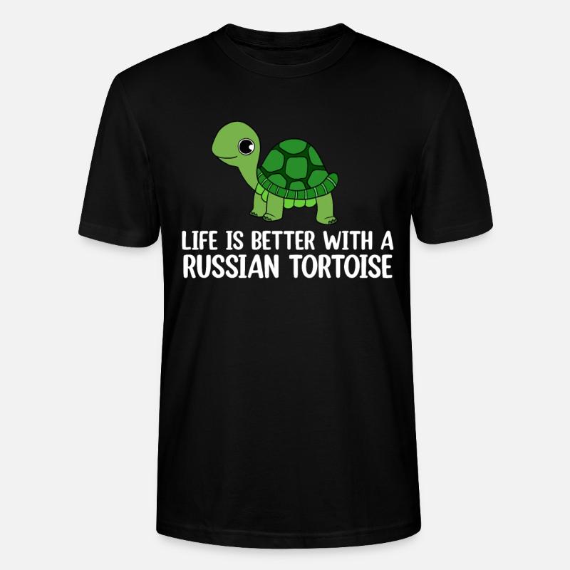 Tortue - T-shirt bio CRAFTER Stanley Stella Unisexe - noir