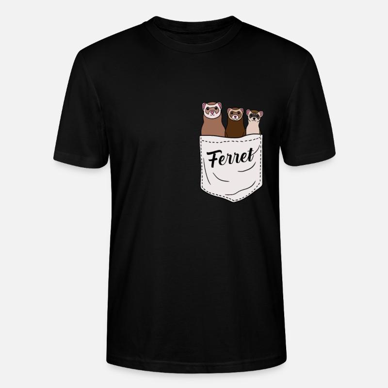 Frettchen - Stanley/Stella Unisex Bio-T-Shirt CRAFTER - Schwarz