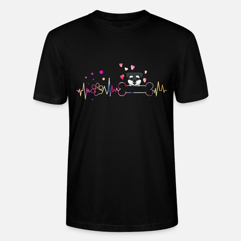 Zwergschnauzer - Stanley/Stella Unisex Bio-T-Shirt CRAFTER - Schwarz