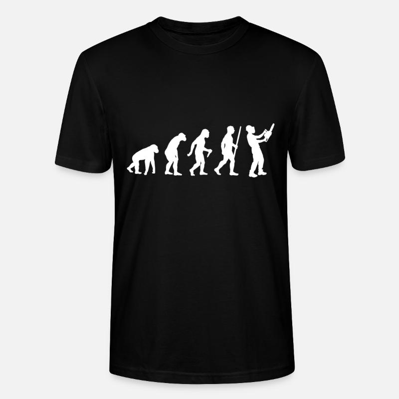Tronçonneuse Kettensäge Evolution - T-shirt bio CRAFTER Stanley Stella Unisexe - noir