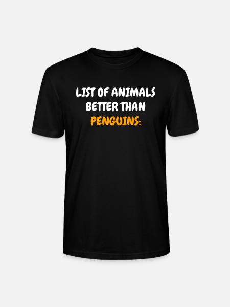 Pinguine - Stanley/Stella Unisex Bio-T-Shirt CRAFTER - Schwarz