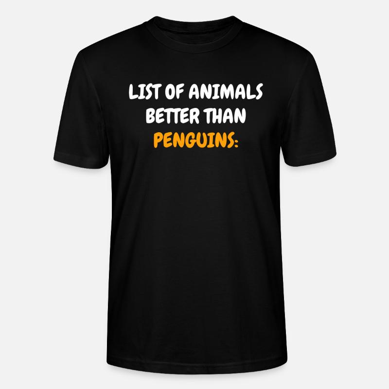 Pingouins - T-shirt bio CRAFTER Stanley Stella Unisexe - noir