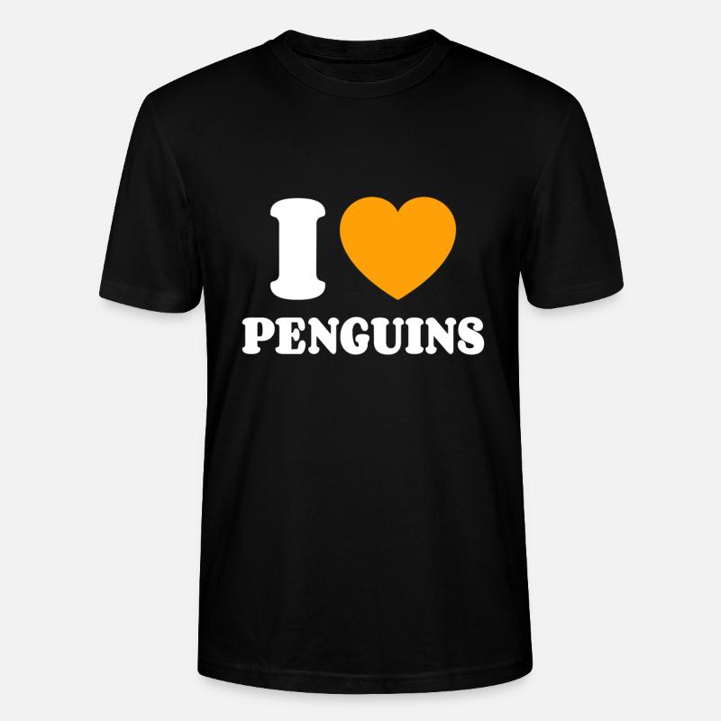 J’aime les pingouins - T-shirt bio CRAFTER Stanley Stella Unisexe - noir
