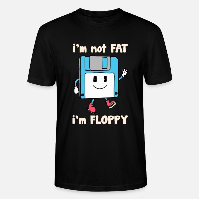 Floppy Disk Witz Blague - T-shirt bio CRAFTER Stanley Stella Unisexe - noir