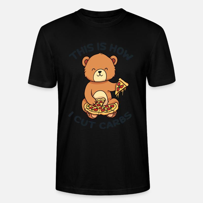 Glucides Count Bear Pizza - T-shirt bio CRAFTER Stanley Stella Unisexe - noir