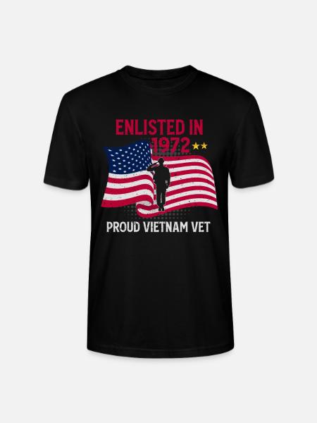 Vietnam Veteran - Stanley/Stella CRAFTER Unisex Organic T-Shirt - black