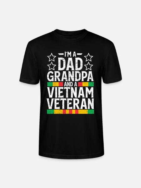 Vietnam Veteran - Stanley/Stella CRAFTER Unisex Organic T-Shirt - black