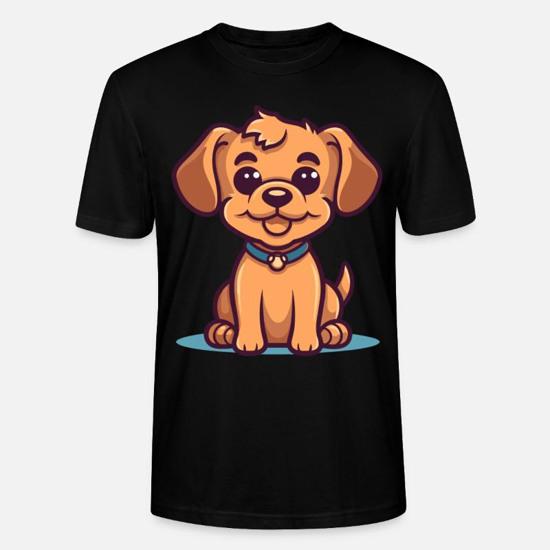 Conception de chien mignon pour les propriétaires de chiens - T-shirt bio CRAFTER Stanley Stella Unisexe - noir
