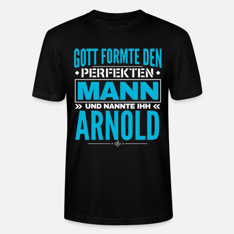 Arnold Name Design - Stanley/Stella Unisex Bio-T-Shirt CRAFTER - Schwarz