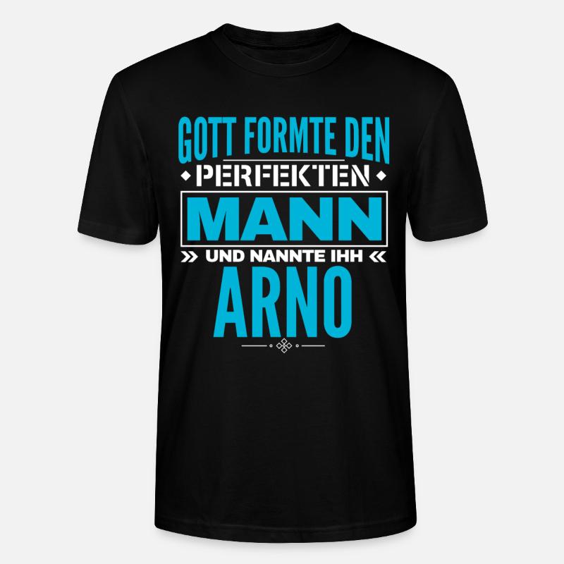 Arno Name Design - Stanley/Stella Unisex Bio-T-Shirt CRAFTER - Schwarz