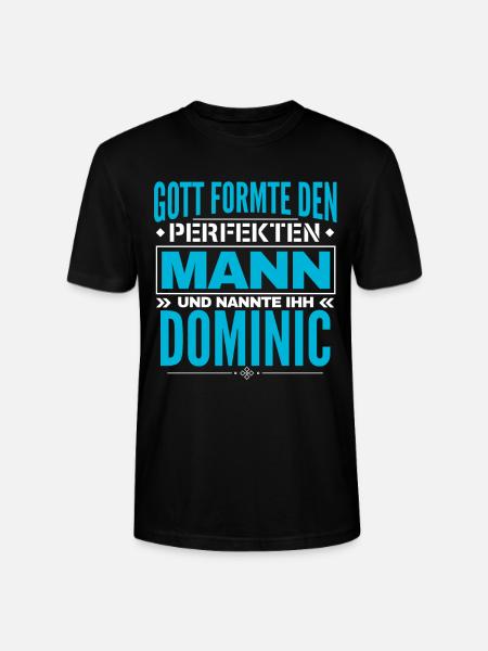 Dominic Name Design - Stanley/Stella Unisex Bio-T-Shirt CRAFTER - Schwarz
