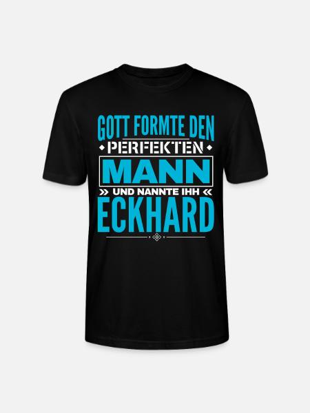 Eckhard Name Design - Stanley/Stella Unisex Bio-T-Shirt CRAFTER - Schwarz