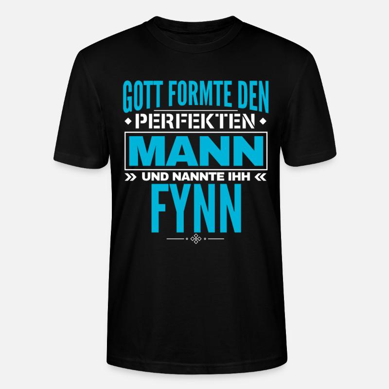 Fynn Name Design - Stanley/Stella Unisex Bio-T-Shirt CRAFTER - Schwarz