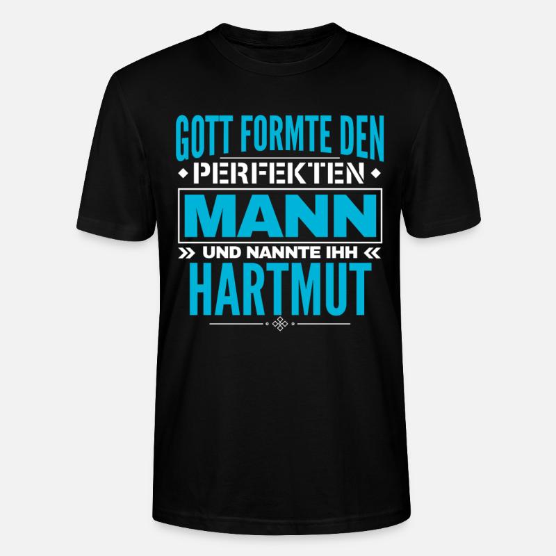 Hartmut Name Design - Stanley/Stella Unisex Bio-T-Shirt CRAFTER - Schwarz