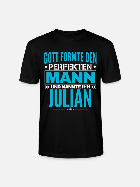 Julian Name Design - Stanley/Stella Unisex Bio-T-Shirt CRAFTER - Schwarz