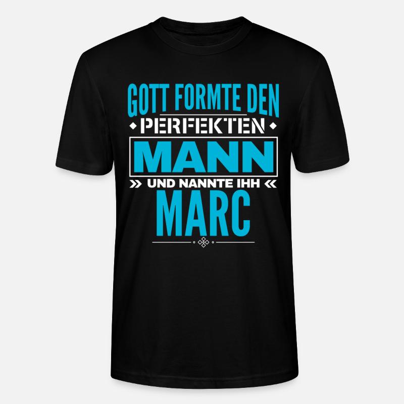 Marc Name Design - Stanley/Stella Unisex Bio-T-Shirt CRAFTER - Schwarz