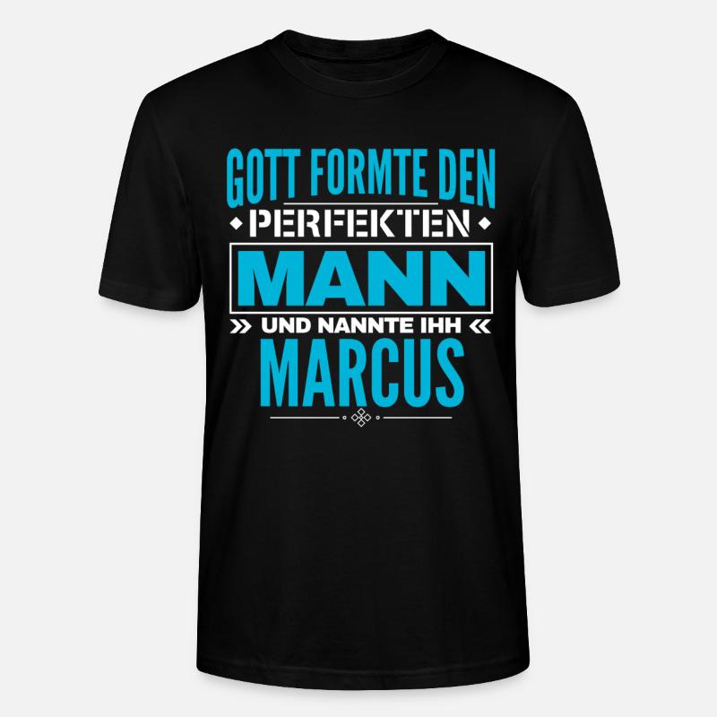 Marcus Name Design - Stanley/Stella Unisex Bio-T-Shirt CRAFTER - Schwarz