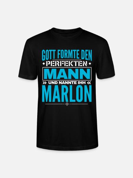 Marlon Name Design - Stanley/Stella Unisex Bio-T-Shirt CRAFTER - Schwarz