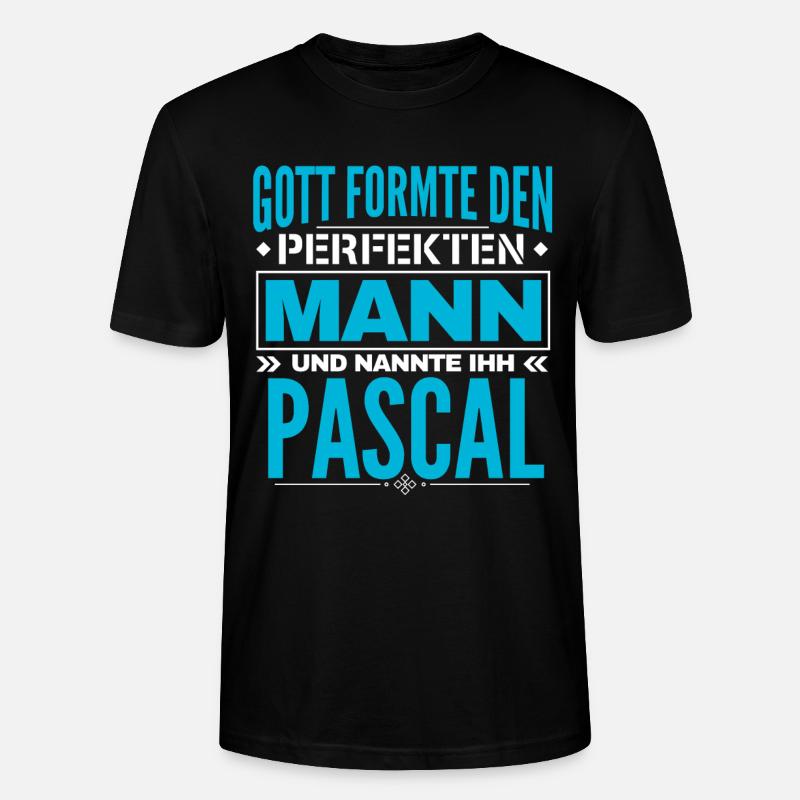 Pascal Name Design - Stanley/Stella Unisex Bio-T-Shirt CRAFTER - Schwarz