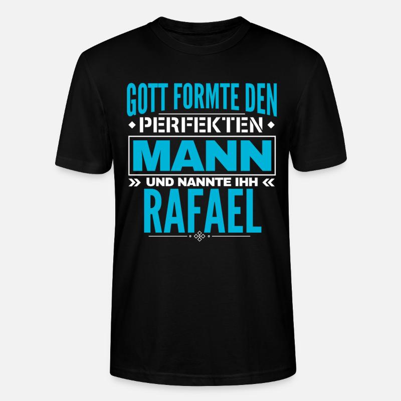 Rafael Name Design - Stanley/Stella Unisex Bio-T-Shirt CRAFTER - Schwarz