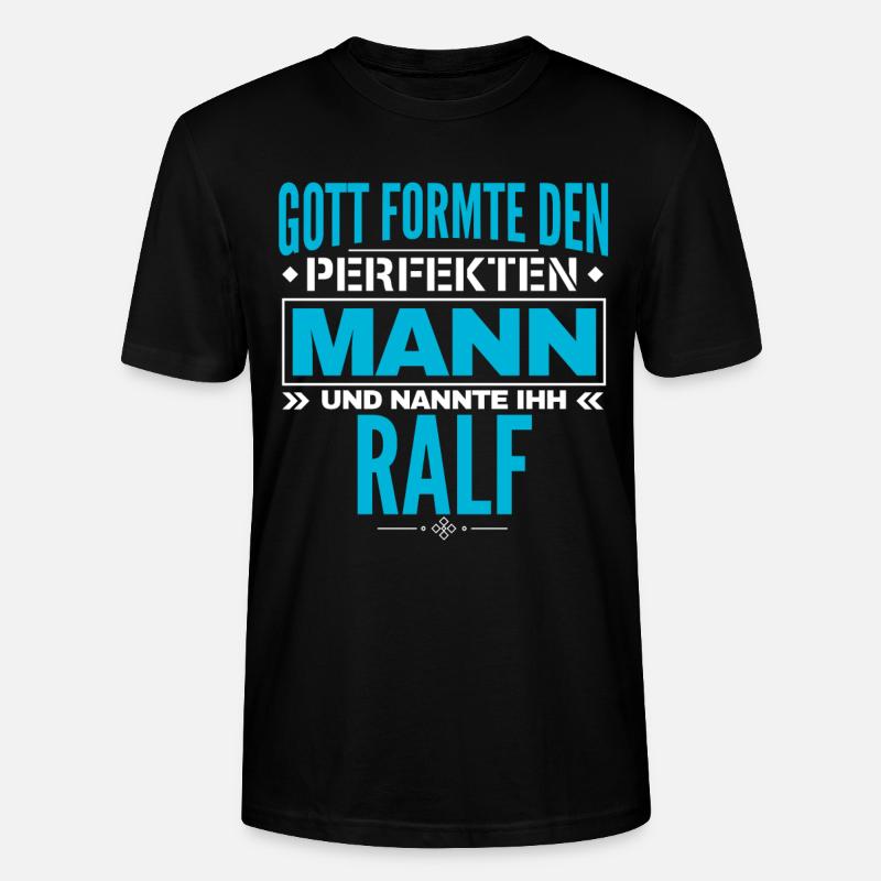 Ralf Name Design - Stanley/Stella Unisex Bio-T-Shirt CRAFTER - Schwarz
