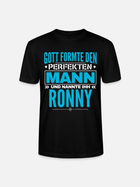 Ronny Name Design - Stanley/Stella Unisex Bio-T-Shirt CRAFTER - Schwarz
