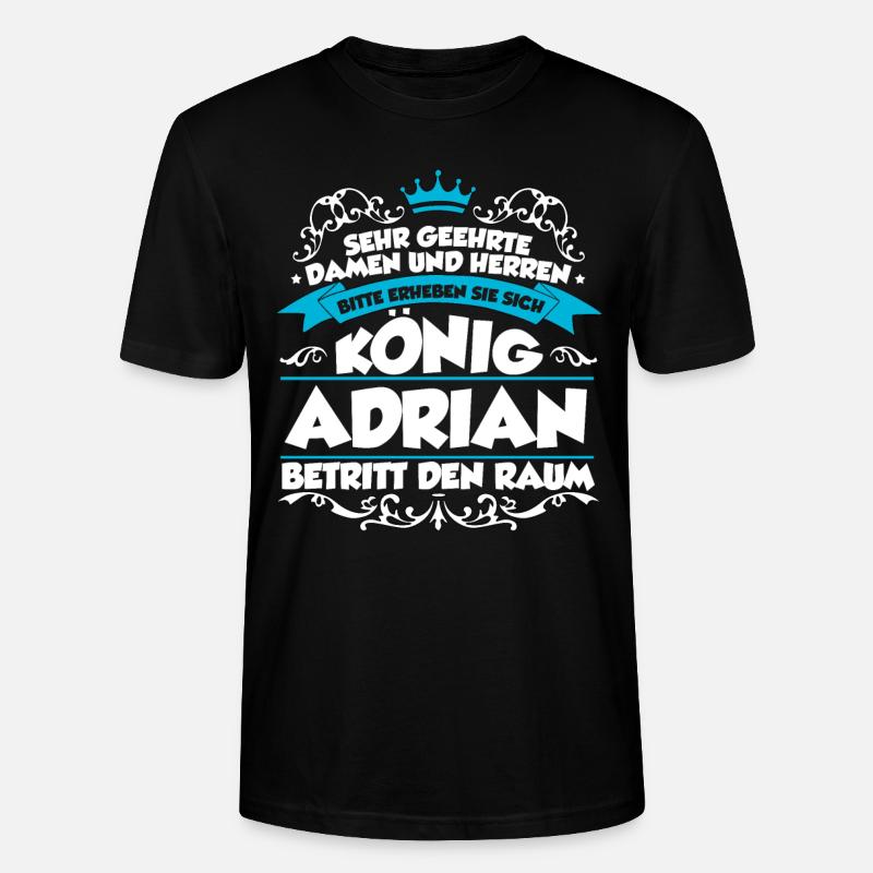 Adrian Name Design - Stanley/Stella Unisex Bio-T-Shirt CRAFTER - Schwarz
