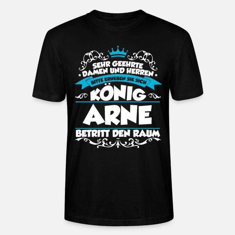 Arne Name Design - Stanley/Stella Unisex Bio-T-Shirt CRAFTER - Schwarz