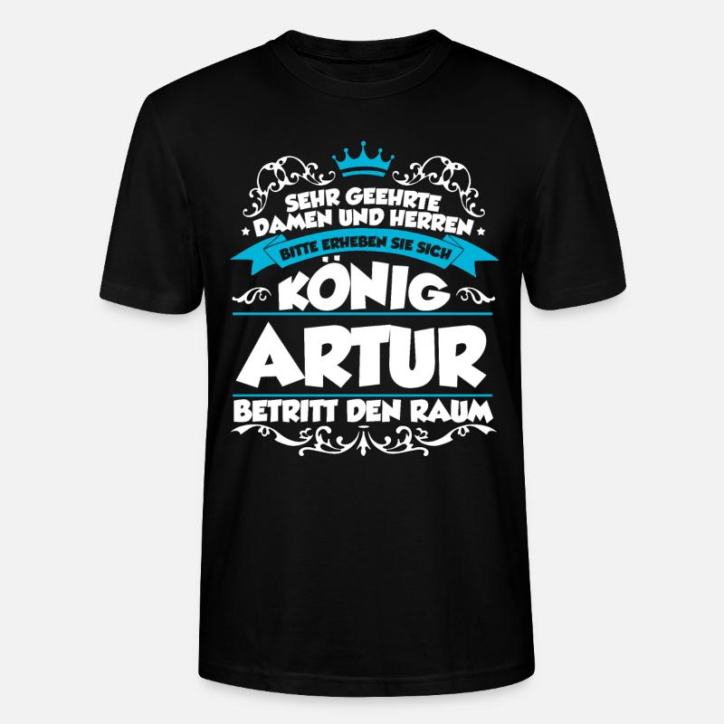 Artur Name Design - Stanley/Stella Unisex Bio-T-Shirt CRAFTER - Schwarz