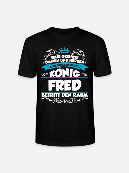 Fred Name Design - Stanley/Stella Unisex Bio-T-Shirt CRAFTER - Schwarz