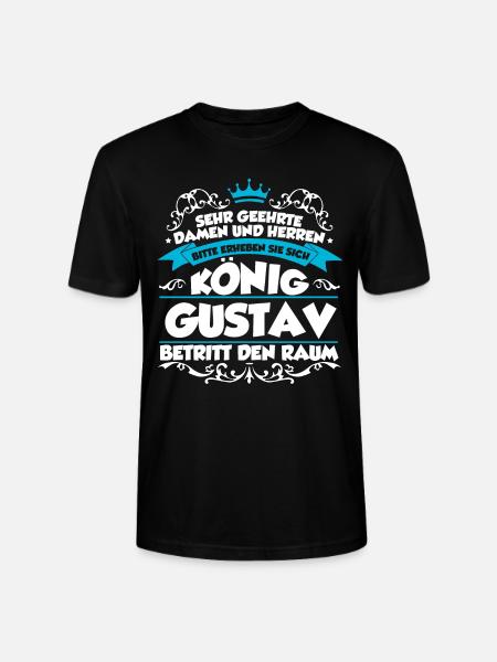 Gustav Name Design - Stanley/Stella Unisex Bio-T-Shirt CRAFTER - Schwarz