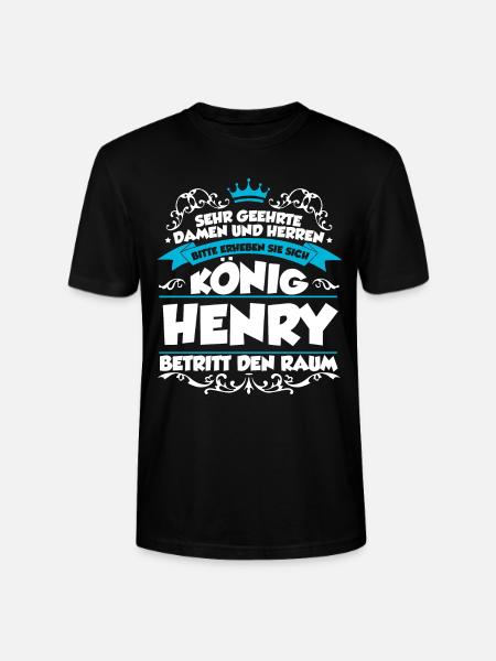 Henry Name Design - Stanley/Stella Unisex Bio-T-Shirt CRAFTER - Schwarz
