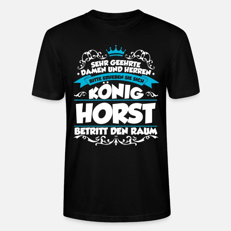 Horst Name Design - Stanley/Stella Unisex Bio-T-Shirt CRAFTER - Schwarz