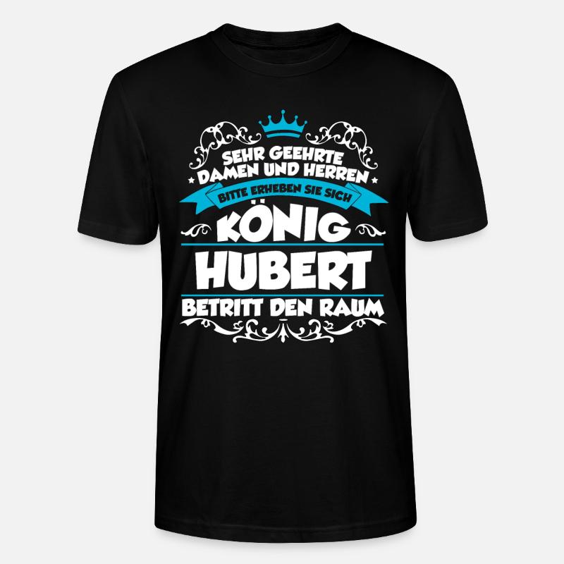 Hubert Name Design - Stanley/Stella Unisex Bio-T-Shirt CRAFTER - Schwarz