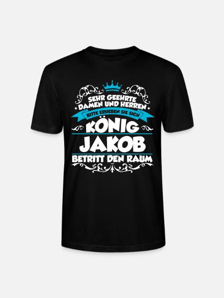 Jakob Name Design - Stanley/Stella Unisex Bio-T-Shirt CRAFTER - Schwarz