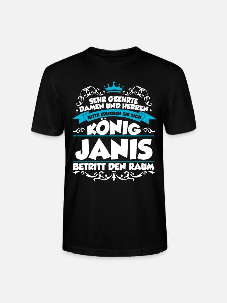 Janis Name Design - Stanley/Stella Unisex Bio-T-Shirt CRAFTER - Schwarz