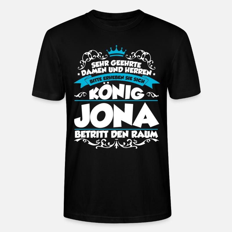 Jona Name Design - Stanley/Stella Unisex Bio-T-Shirt CRAFTER - Schwarz