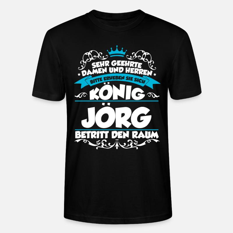 Jörg Name Design - Stanley/Stella Unisex Bio-T-Shirt CRAFTER - Schwarz
