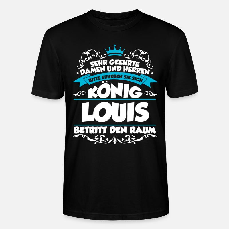 Louis Name Design - Stanley/Stella Unisex Bio-T-Shirt CRAFTER - Schwarz