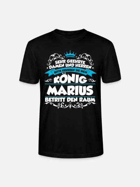 Marius Name Design - Stanley/Stella Unisex Bio-T-Shirt CRAFTER - Schwarz