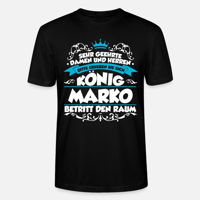Marko Name Design - Stanley/Stella Unisex Bio-T-Shirt CRAFTER - Schwarz