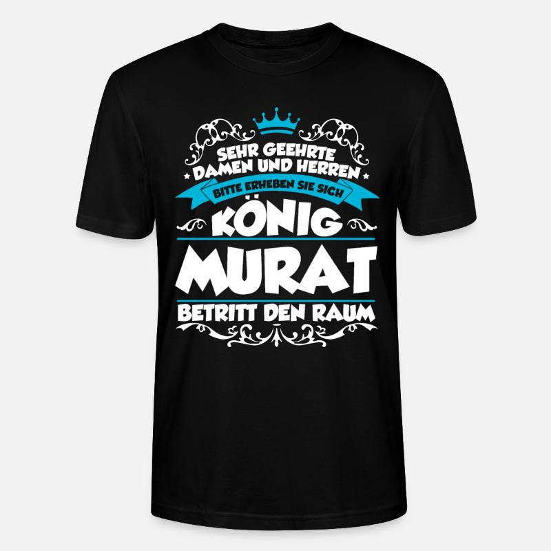 Murat Name Design - Stanley/Stella Unisex Bio-T-Shirt CRAFTER - Schwarz