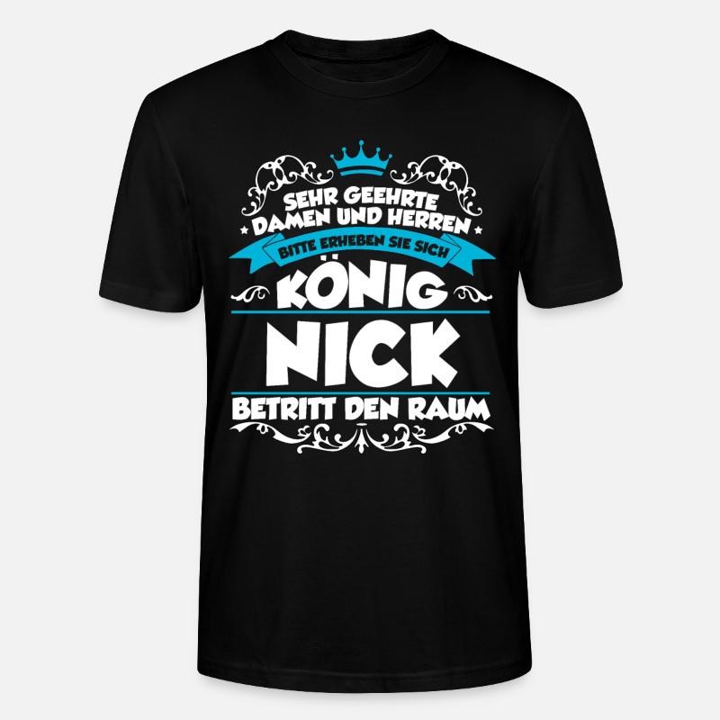 Nick Name Design - Stanley/Stella Unisex Bio-T-Shirt CRAFTER - Schwarz
