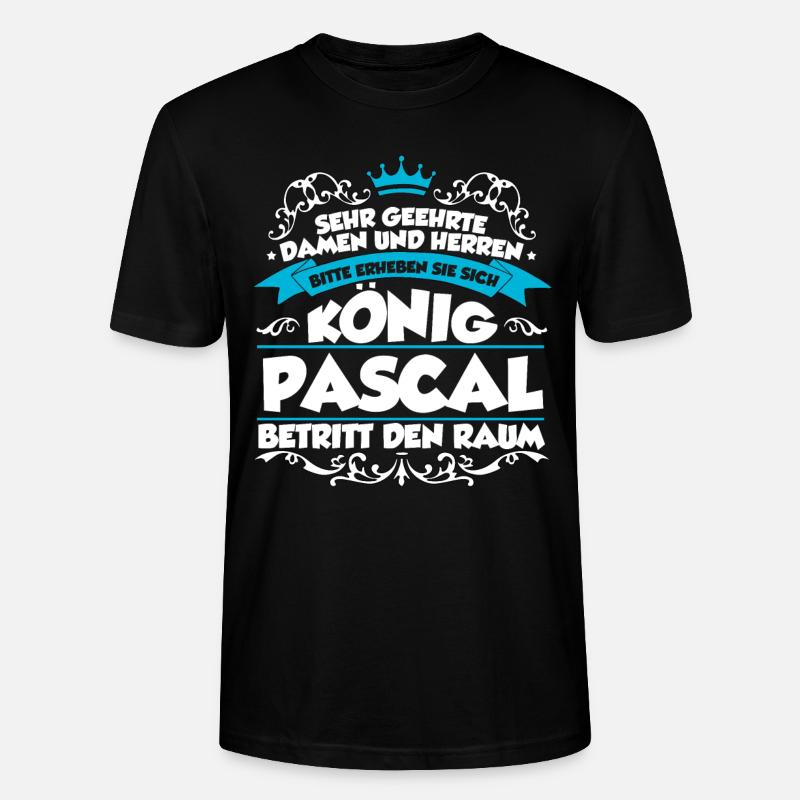 Pascal Name Design - Stanley/Stella Unisex Bio-T-Shirt CRAFTER - Schwarz