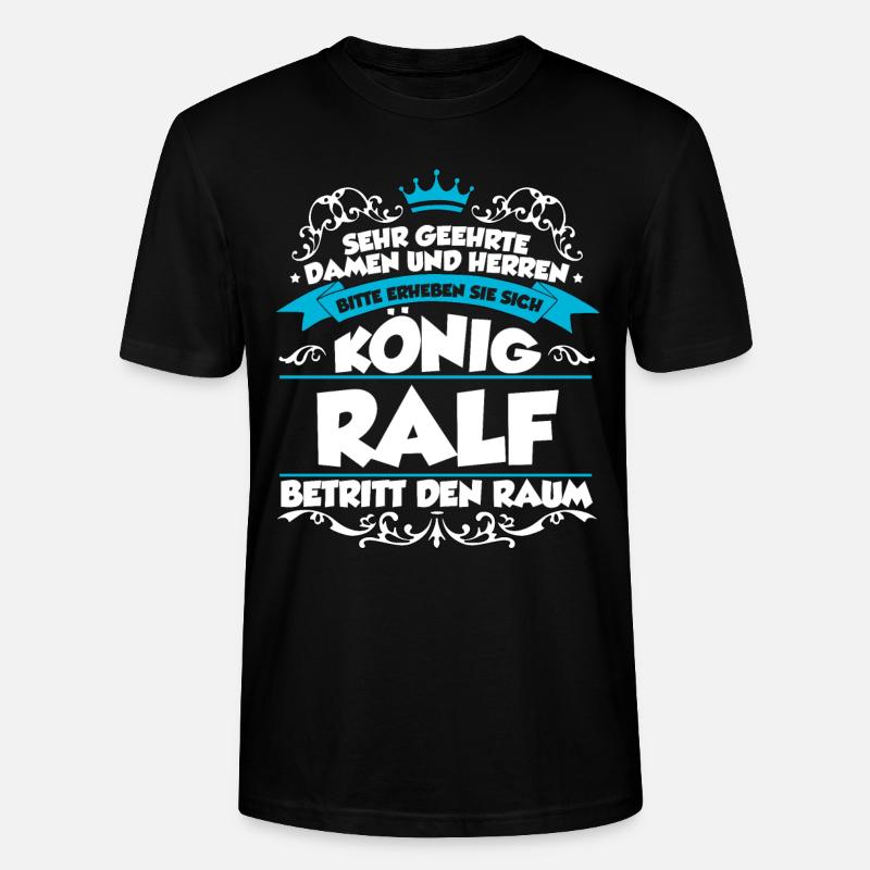 Ralf Name Design - Stanley/Stella Unisex Bio-T-Shirt CRAFTER - Schwarz