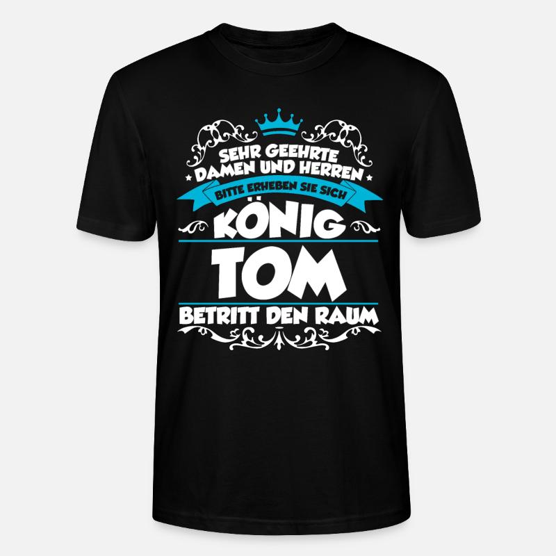 Tom Name Design - Stanley/Stella Unisex Bio-T-Shirt CRAFTER - Schwarz
