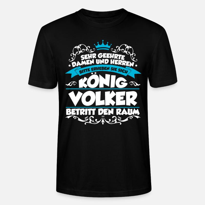 Volker Name Design - Stanley/Stella Unisex Bio-T-Shirt CRAFTER - Schwarz