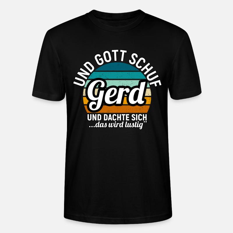 Gerd - Stanley/Stella Unisex Bio-T-Shirt CRAFTER - Schwarz