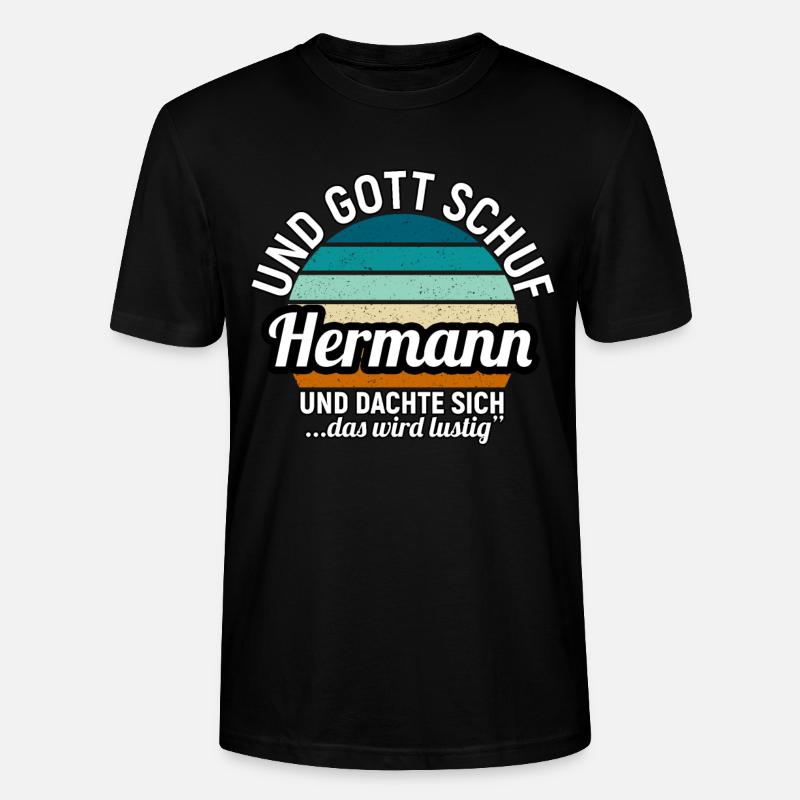 Hermann - Stanley/Stella Unisex Bio-T-Shirt CRAFTER - Schwarz