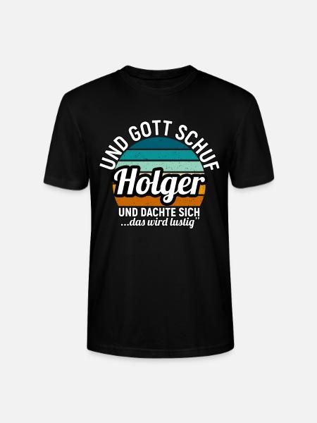 Holger - Stanley/Stella Unisex Bio-T-Shirt CRAFTER - Schwarz